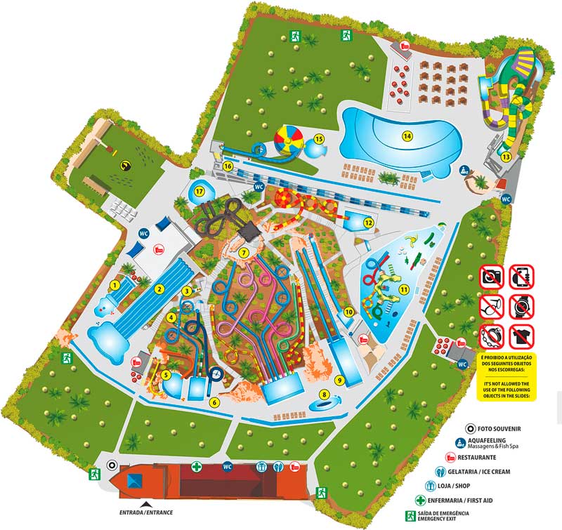 mapa-atracciones-slide-splash-water-park-algarve-portugal